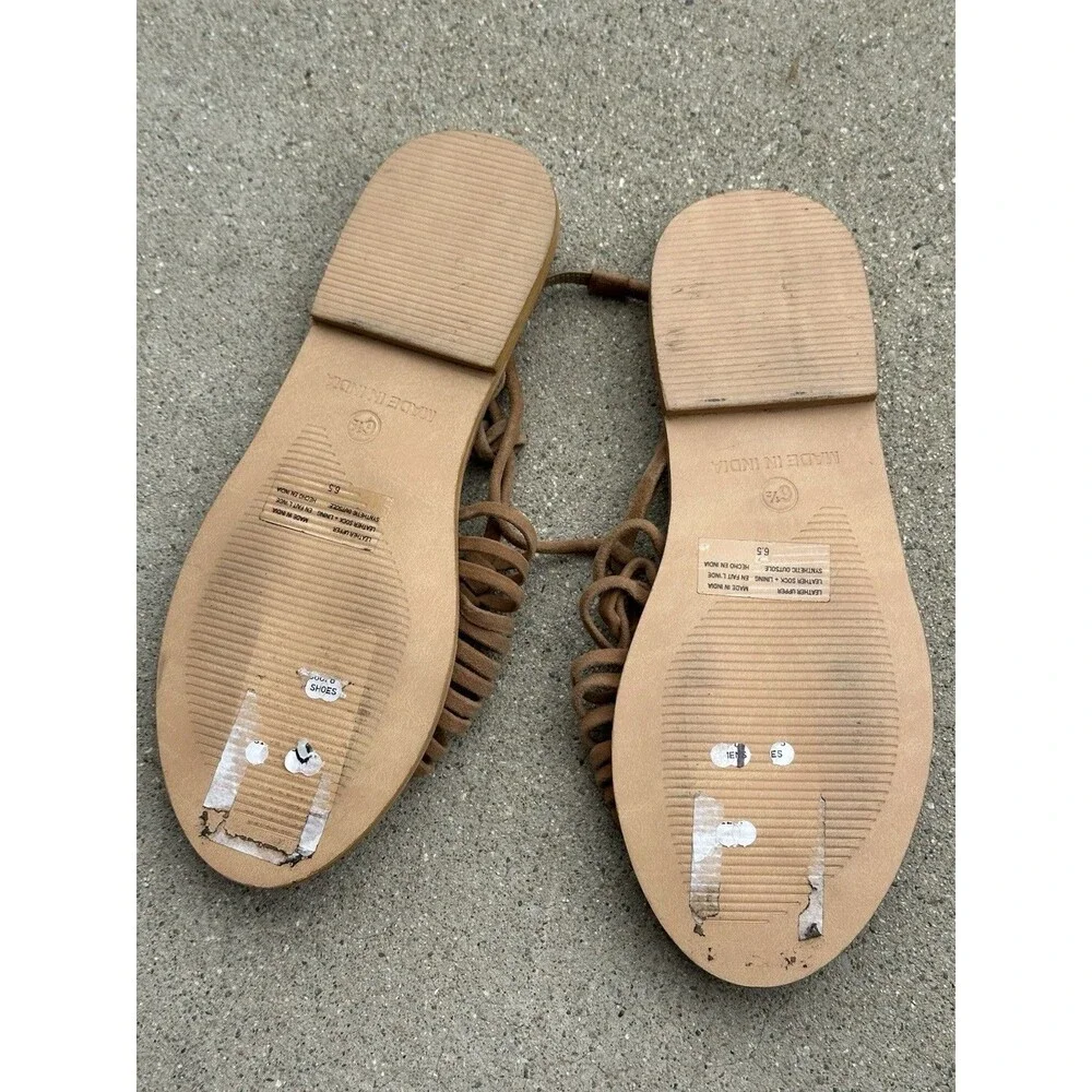 Seychelles Distant Shores Suede Sandals Taupe Women’s Size 6.5
